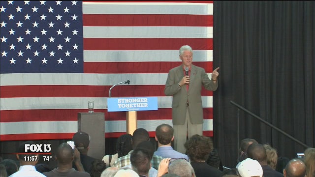 Bill Clinton at St. Pete rally: Trump would take America backward