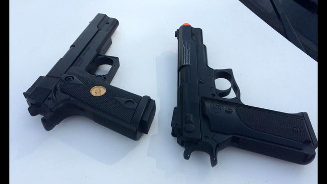 'Power Ranger' questioned after startling pool-goers