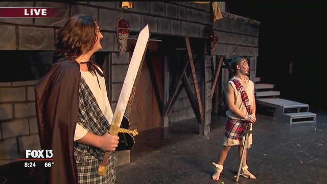 Charley at Dunedin High School for Macbeth