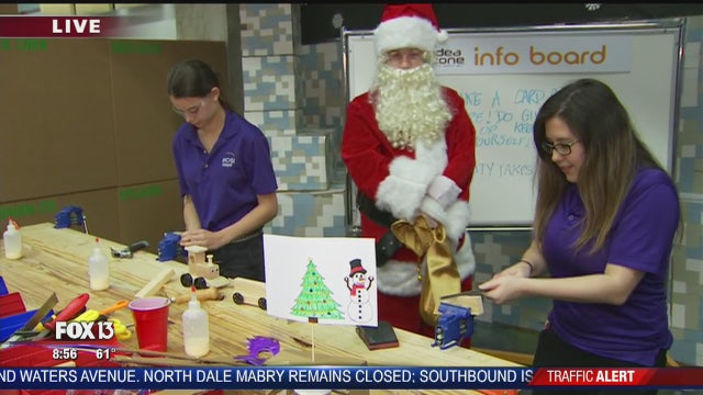 Charley at MOSI's Santa's Workshop
