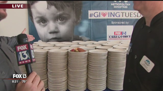 Charley celebrates Giving Tuesday at Metropolitan Ministries