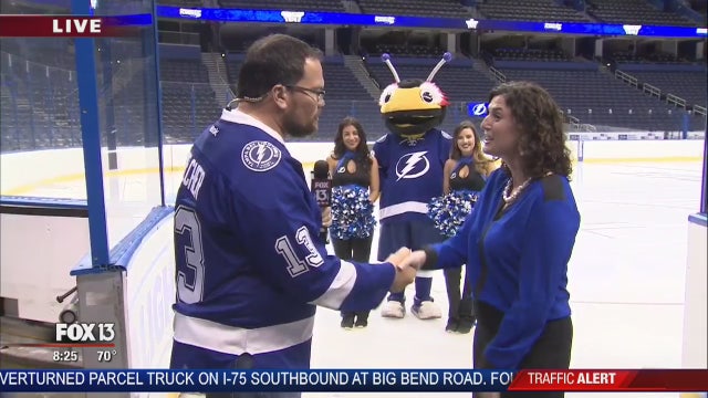 A morning at the Amalie Arena ahead of the playoffs