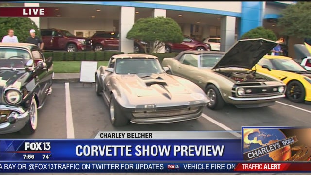 Charley previews Dimmitt Chevrolet's Corvet Show
