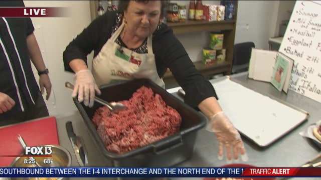 Charley makes meatballs with 'Mama' at Felice Italian Deli