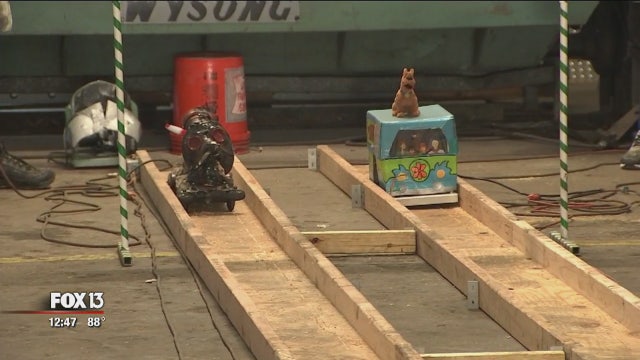Metal art school hosting unique, power tool racing event