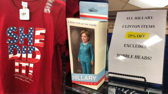 SHE DID IT? Misprinted Clinton inauguration merchandise expected to be collector's items