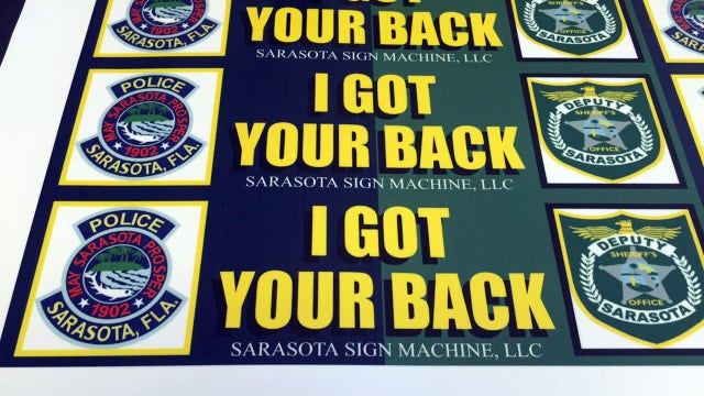 Pro-cop bumper stickers prove popular