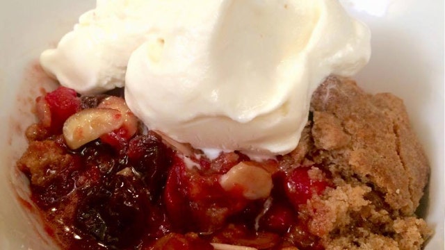 Good Day Gourmet: Cranberry-Almond Cobbler for the holidays