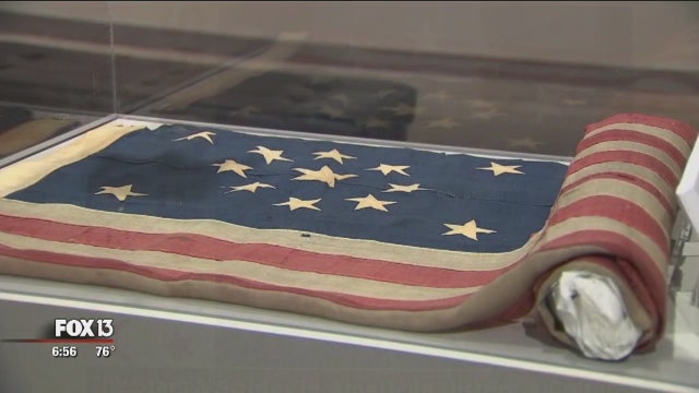 History of American flag on display at Tampa History Center