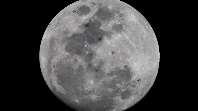 Photographer explains how he captured rare space station moon photo