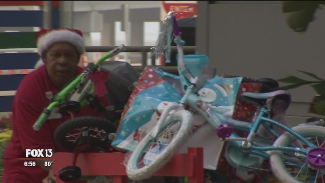 Delwyn Collins is "Santa" to many children