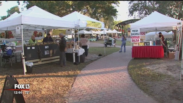 Outdoor market held at Dunedin park until June