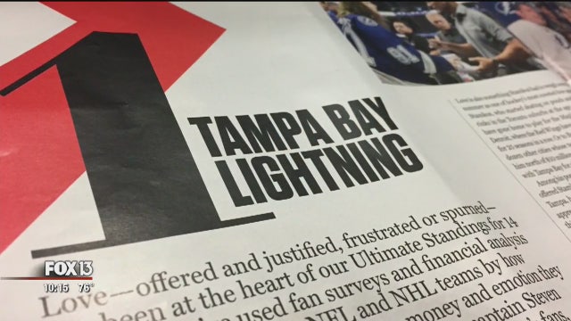 Lightning ranked best major franchise by ESPN