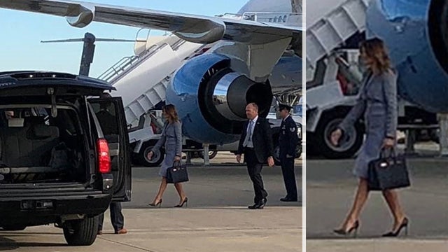 First lady Melania Trump's plane returns safely to Joint Base Andrews after 'mechanical issue'