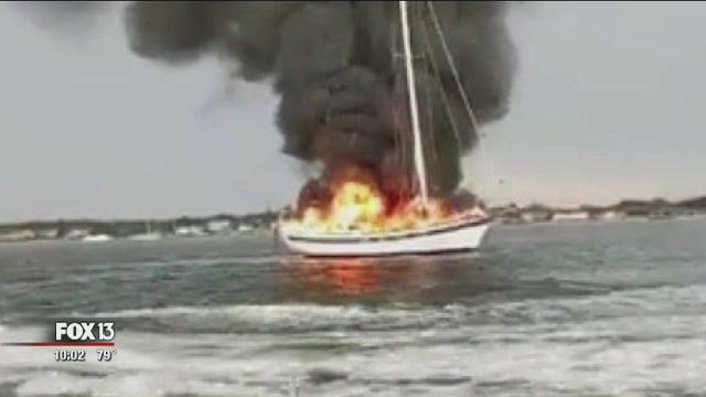 Gulfport family loses everything in boat fire