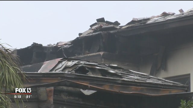 Sarasota mansion heavily damaged in fire