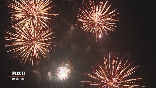 2017 fireworks schedule for Tampa Bay and Central Florida
