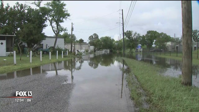 Floodwaters return to Clearwater mobile home park