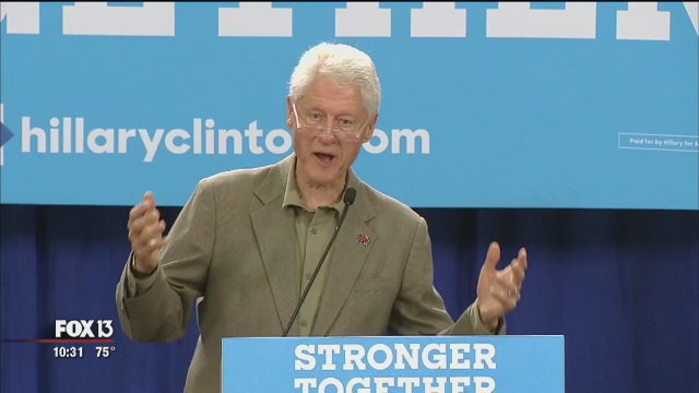 Former president Clinton pushes for Pinellas Co. votes
