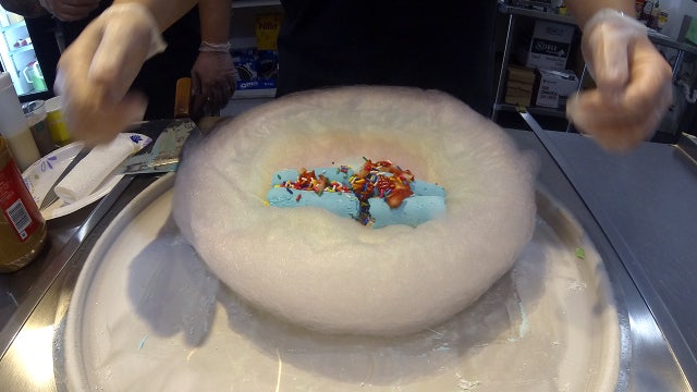 Roll with it: Cotton candy meets ice cream at this Tampa shop