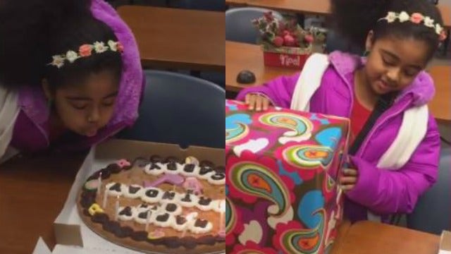 Dunwoody Police surprise little girl with birthday party