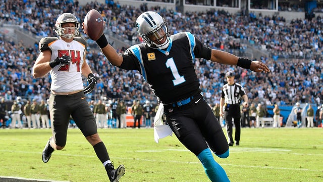 Newton, McCaffrey lead Panthers past Bucs 42-28