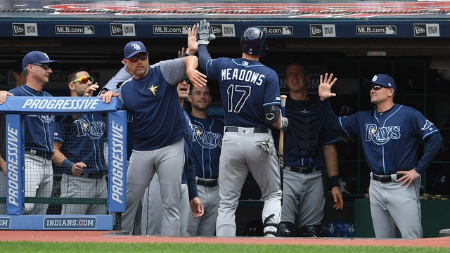 Meadows goes 4 for 4 with leadoff HR, Rays top Indians 6-3