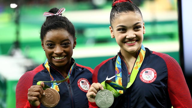 Biles' run at history ends with bronze in beam finals