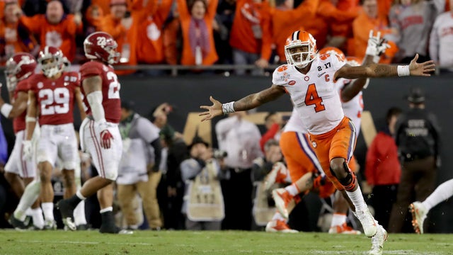 The Latest: Clemson wins national championship, 35-31