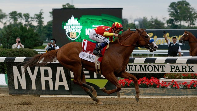 Justify becomes 13th Triple Crown champ after winning Belmont Stakes