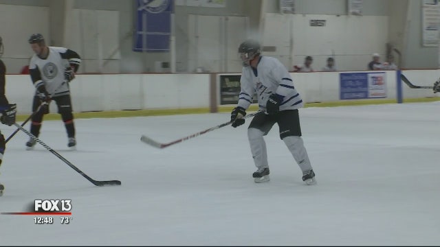 Scoring hockey goals will support children with cancer