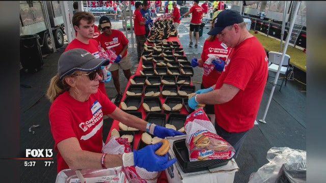 Warrior takes cross-country trek to help feed disaster victims