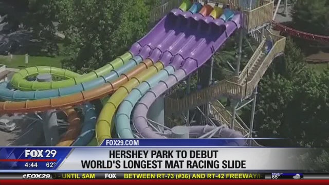 Hersheypark debuting 'world's longest mat racing slide'