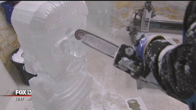 Ice Pro creates cool pieces of art in Bay Area