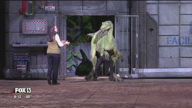 From a studio in Palmetto, 'Jurassic World' comes alive onstage