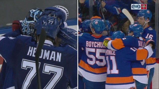 Islanders pass Lightning 5-3 in Game 1