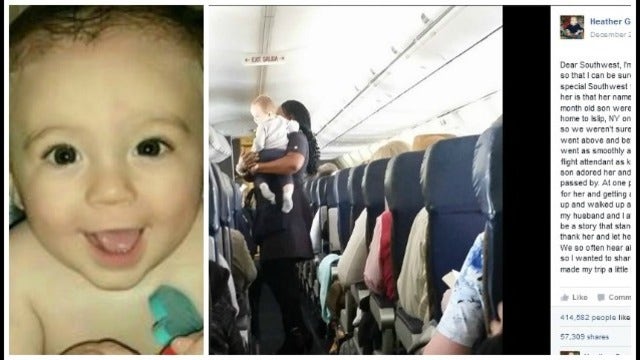 Mother's Post About Flight Attendant Goes Viral