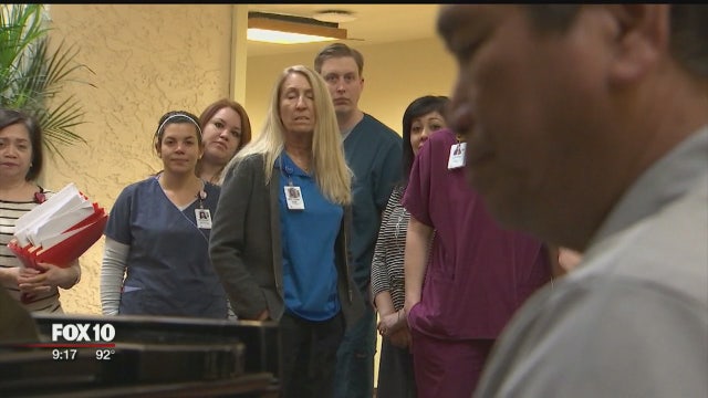 MUSIC FROM THE HEART: Custodial worker uses musical talents to help hospital patients