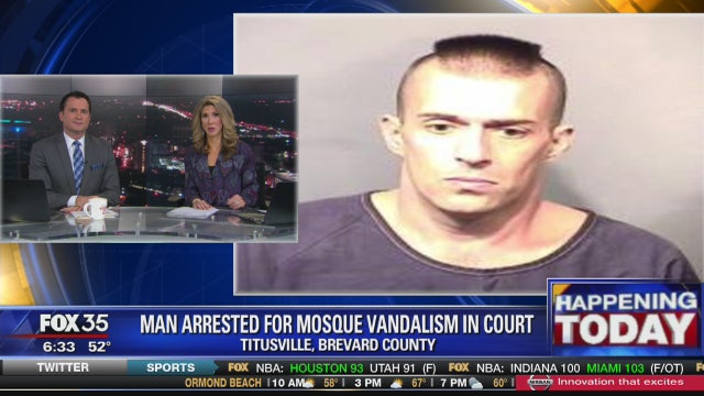 Arrest made after Space Coast mosque vandalized
