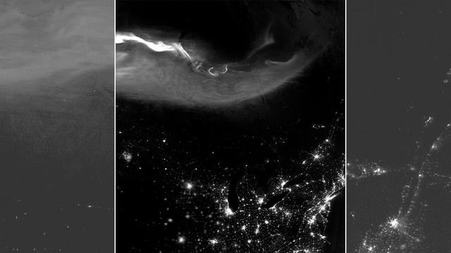 NASA satellite captures northern lights phenomenon