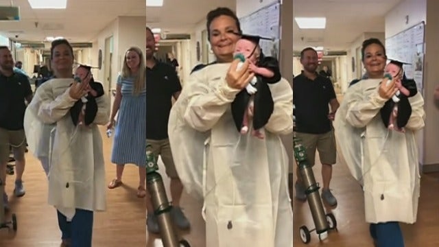 Baby dons tiny cap and gown as he 'graduates' from NICU