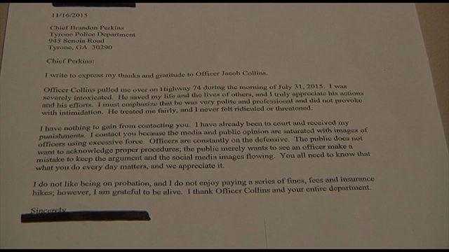 Man Thanks Officer for DUI Arrest