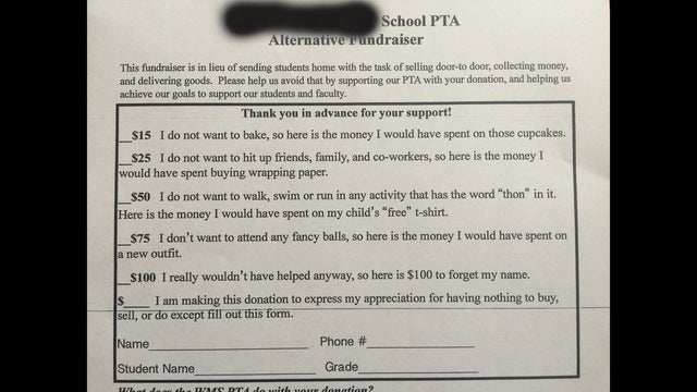 Texas Mom Shares Unique PTA Fundraising Letter