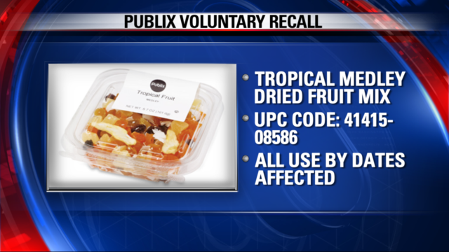 Publix recalls Tropical Medley Mix
