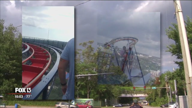 Sheikra roller coaster stuck; passengers rescued