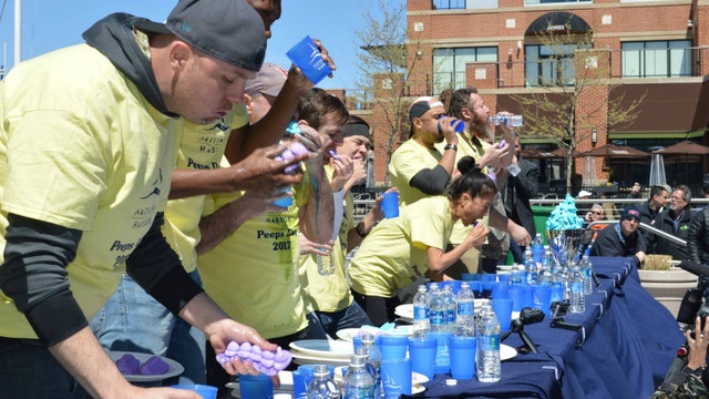 Man eats 255 Peeps in 5 minutes