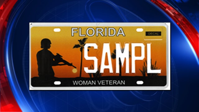 Florida issues new military license plates
