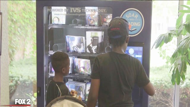 Vending machines offer children's books for free in Detroit