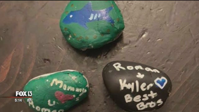 'Kindness rocks' help keep 9-year-old's memory alive after tragic accident