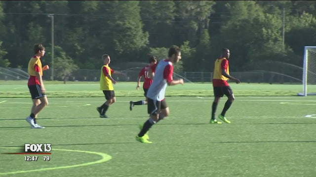 Charley kicks it with Tampa Bay United Youth Soccer Club